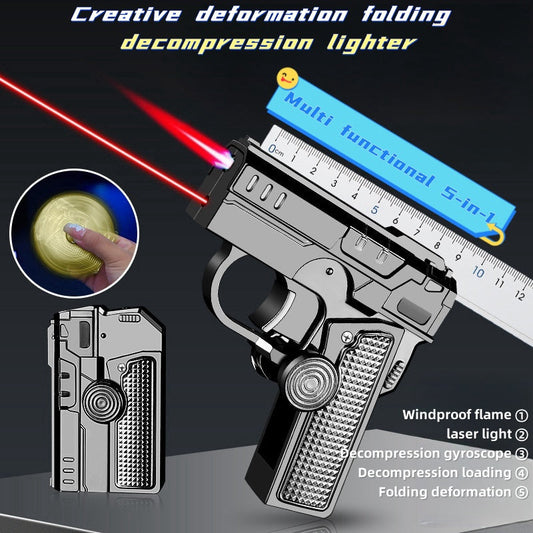 🔥50% Rabatt auf Sonderangebote🔥Multifunktionales, faltbares, winddichtes Feuerzeug