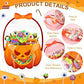 🔥🍬🎃 Transparente, versiegelte Kürbisbeutel für Halloween-Geschenke🎁