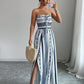 ✨ Damen Jumpsuit schulterfrei floral im Boho-Stil – Eleganter Sommer-Overall mit Bardot-Ausschnitt – Fließend, leicht & perfekt für Festivals, Strand oder romantische Sommerabende 🌸