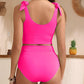 ✨Hot Sale 50% Off 🎀Double Tie High Waist Tummy Control Bikini Set💖