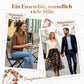👚 50 % RABATT | Elegant kombiniert ohne Styling-Stress – Damen 2-teiliges Set mit Leo-Rock