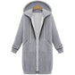 🔥✨Fleece-Kapuzenpullover mit Reißverschluss für Damen