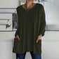 👚50% Rabatt ✨Neues langärmeliges Baumwoll-T-Shirt mit lässiger Tasche