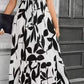 🌸Frühjahrsangebote 50% OFF🌸Damen Sommer Kleid mit hoher Taille Kurzarm Rundhalsausschnitt Floral