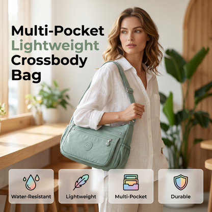 👜🔥 Bestseller –Leichte Nylon-Umhängetasche mit mehreren Taschen