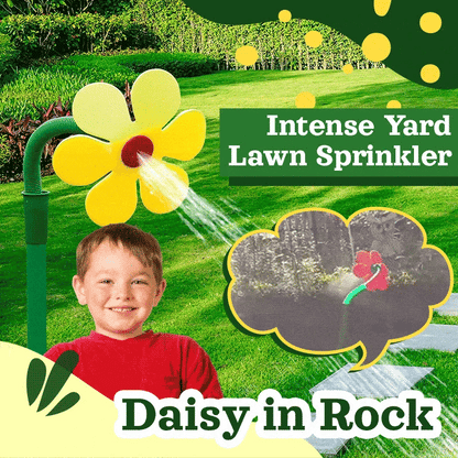🌼 Gänseblümchen-Sprinkler – besprüht den Rasen, macht Hundeglück im Garten. 🐕✨