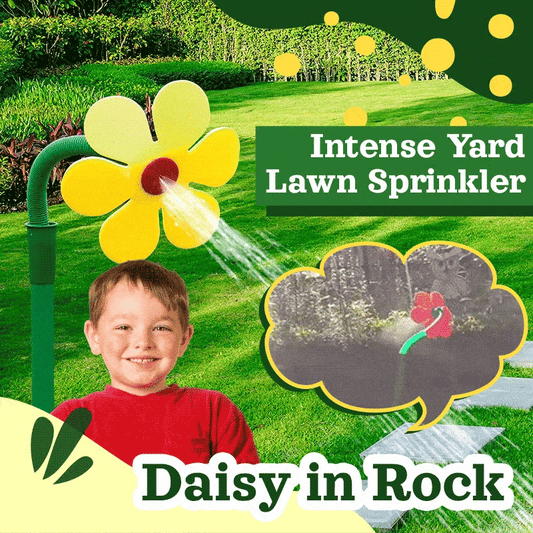🌼 Gänseblümchen-Sprinkler – besprüht den Rasen, macht Hundeglück im Garten. 🐕✨