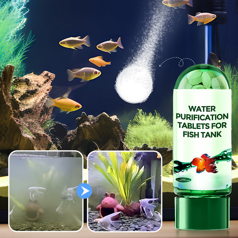 Leistungsstarke Wasserreinigungstabletten Für Aquarien – 35 Stück, Sanfte Formel – Für Klares Wasser & Gesunde Fische
