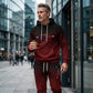 📢📢50%Rabatt!!!🎉🔥 Komplett mit Hoodie & Hose — Mit Kängurutasche und Kordelzug am Bund. Perfekt für das Gym und die Straße!