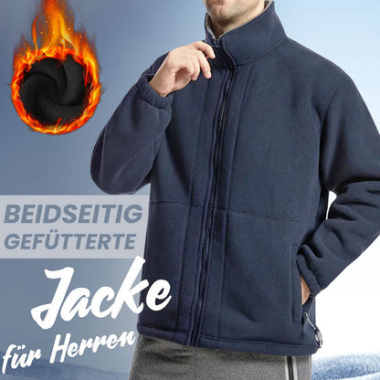 🧥🍂 Bestseller – Herren-Fleecejacke mit Wendefunktion – ideal für kalte Tage