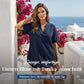 🌸👕 Modisches lockeres einfarbiges Kurzarm-Oberteil