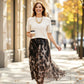 👚 50 % RABATT | Elegant kombiniert ohne Styling-Stress – Damen 2-teiliges Set mit Leo-Rock