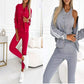 ⏳💥Dreiteiliges Set aus Baseballjacke und -hose für Damen