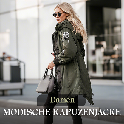 💜 LETZTER TAG DER AKTION – 54 % RABATT 💜 Damenjacke mit langen Ärmeln und Kapuze