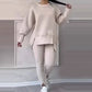 🔥Versandkostenfrei🧘‍♀️ Lässiges Sweatshirt-Leggings-Set – Ultraweiches Jersey, Moderne Passform & Perfekt für Alltag, Sport oder Entspannung 🏃‍♀️📦