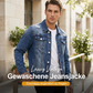 👔🔥 Neuheiten – Herren-Freizeit-Denimjacke im Used-Look mit Vintage-Wäsche