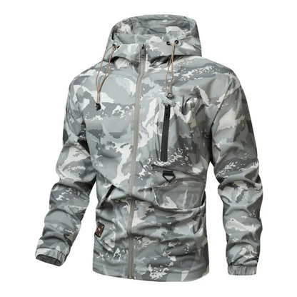 Herren-Kapuzenjacke mit Camouflage-Muster und mehreren Taschen🔥KAUFE 2 UND ERHALTE KOSTENLOSEN VERSAND