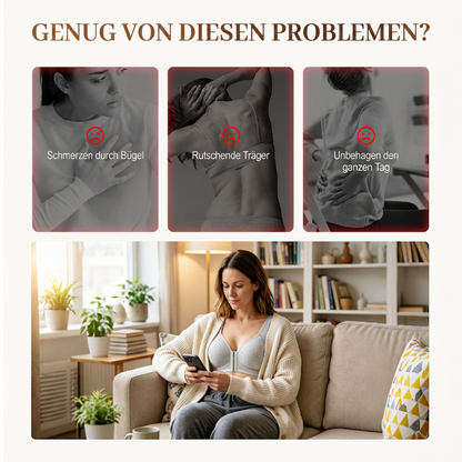🔥 Vorderverschluss-BH: Verstellbar, ohne Bügel, unsichtbar & Seitenstütze – täglicher Komfort für Frühling & Sommer!