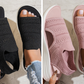 👟 Atmungsaktive Plateausandalen aus Strickstoff für Damen – bequem & modisch