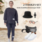 🔥Kauf 2 Artikel versandkostenfrei🧘‍♀️ Lässiges Sweatshirt-Leggings-Set – Ultraweiches Jersey, Moderne Passform & Perfekt für Alltag, Sport oder Entspannung 🏃‍♀️📦