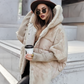 Damen Oversized Pufferjacke mit Kapuze im Patchwork-Design🔥Kostenloser Versand