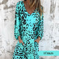 🌞Frühlingserwachen: 50% Rabatt!Schickes Kleid mit Safari-Leopardenmuster