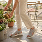 👟 Atmungsaktive Plateausandalen aus Strickstoff für Damen – bequem & modisch