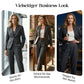 👔 60% RABATT! 💼 Damen Business-Anzug – Blazer mit Kragen & Hose, Bügelfrei & Klassischer Look 👖