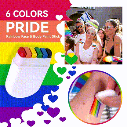 🏳‍🌈2 zum Preis von 1😍Regenbogen-Gesichts- und Körperfarbe