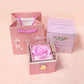 [Ideales Geschenk] Ewige Rosenbox - Mit gravierter Halskette & künstlicher Rose