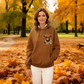 🐮 50% RABATT!!🎁Niedliches Kapuzensweatshirt mit kuscheligem Fleecefutter, Highland-Kuh-Motiv
