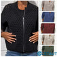 🔥2026 HOT SALE🔥Lässige Damen Strickjacke mit Reißverschluss und hohlem Design👗