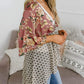 📢📢Großer Ausverkauf läuft!⏰🌸Damen-Kimonos mit Blumenmuster, Rüschenärmeln und Bindegürtel – luftige Boho-Cardigans im lockeren Schnitt