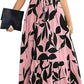 🌸Frühjahrsangebote 50% OFF🌸Damen Sommer Kleid mit hoher Taille Kurzarm Rundhalsausschnitt Floral