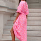 🏖️LETZTER TAG - 50% RABATT!!🎀🌸Damenkleid mit V-Ausschnitt und Print
