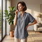 🌸👕 Modisches lockeres einfarbiges Kurzarm-Oberteil