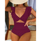 👙 50% RABATT! 💃 Sexy Einteiler mit Rüschen – Rüschen-Detail, Knackige Passform & Vielseitig Styling 🌸