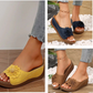 🌸 Zehenfreie Damen-Sandalen mit Blumenmuster – Gel-Einlage, Fußgewölbe-Stützung, rutschfeste Sohle. 💖