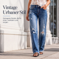 💎👖 Neuheiten – High-Waist-Distressed-Jeans – vintage und vielseitig