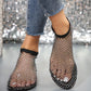 Ultrabequeme, glänzende Gem-Mesh-Flats