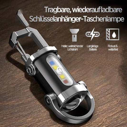 🔥55 % Rabatt🔥1200 lm superhelle Mini-Schlüsselanhänger-Taschenlampe, wasserdicht