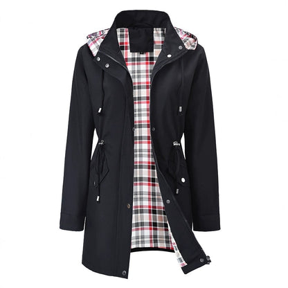 💓Neu eingetroffen 50% Rabatt☂️🌧️Einfarbige Freizeitjacken, wasser- und winddichte Mäntel, Windjacken mit Kapuze