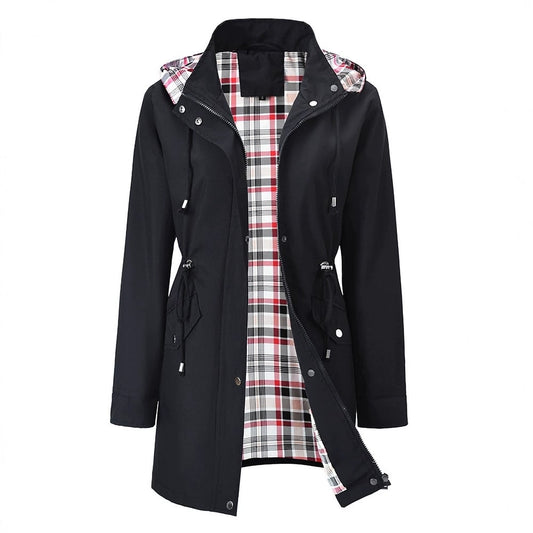 💓Neu eingetroffen 50% Rabatt☂️🌧️Einfarbige Freizeitjacken, wasser- und winddichte Mäntel, Windjacken mit Kapuze