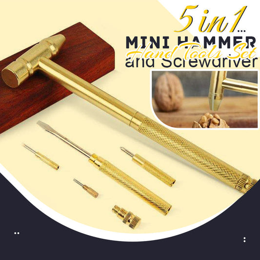 🛠️ KAUFE 2, ERHALTE 1 GRATIS! 🔨 5-in-1 Mini-Multifunktionshammer – Integrierte Schraubendreher, Kompakt & Für Reparaturen Unterwegs 📏