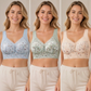 Nahtloser Stütz-BH mit Blumenmuster und Spitze für Damen