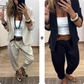 👔 60% RABATT! 💼 Damen Business-Anzug – Blazer mit Kragen & Hose, Bügelfrei & Klassischer Look 👖