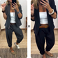 👔 60% RABATT! 💼 Damen Business-Anzug – Blazer mit Kragen & Hose, Bügelfrei & Klassischer Look 👖
