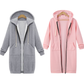 🔥✨Fleece-Kapuzenpullover mit Reißverschluss für Damen