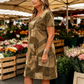 👗Damenkleid mit buntem Patchwork-Muster für den Alltag