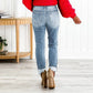 📢📢50%Rabatt!!!🎉✨Bauchweg-Jeans im Used-Look mit Bündchen